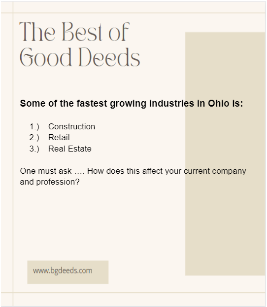 Fastest Growing Industries In Ohio